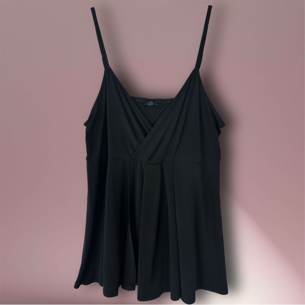 Torrid Black faux wrap top